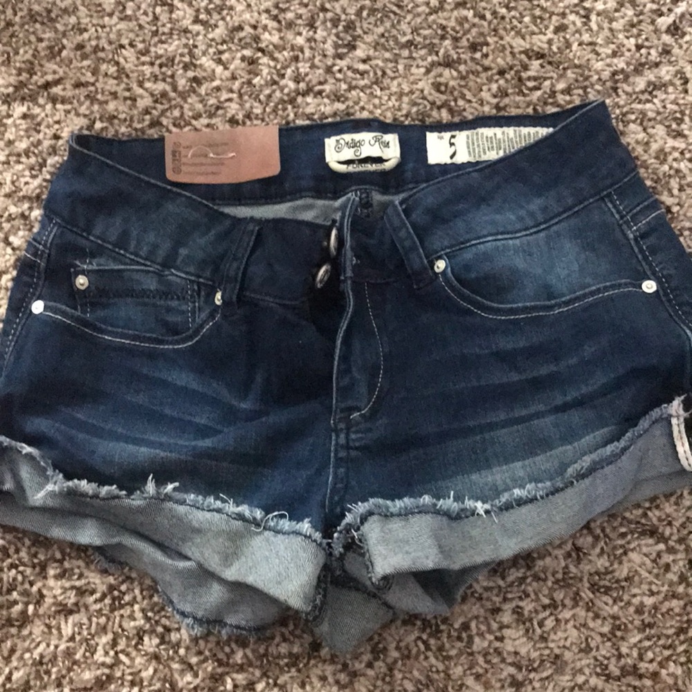 Stretchy jean shorts